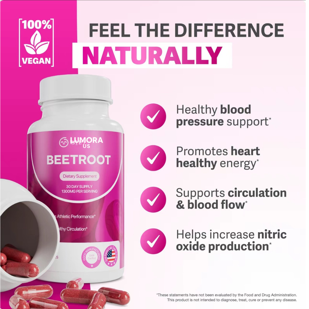 Lumora™ Organic Beet Root Capsules
