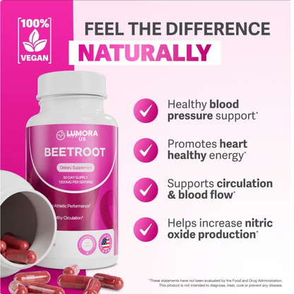 Lumora™ Organic Beet Root Capsules