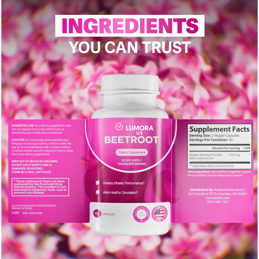 Lumora™ Organic Beet Root Capsules