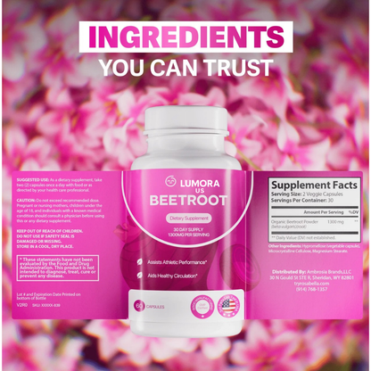 Lumora™ Organic Beet Root Capsules